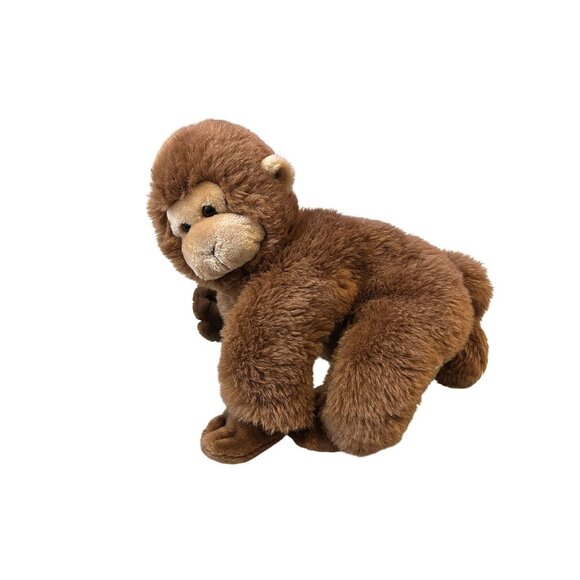 Vintage Gund Plush Monkey 1985 13" Brown Stuffed Animal Toy - Picture 2 of 4